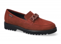 chaussure mephisto mocassins salka rouille